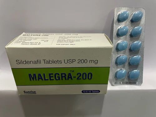 Malegra 200mg Tablet, Composition : Sildenafil