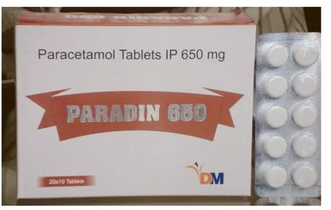 Paradin 650mg Tablet, Packaging Type : Box