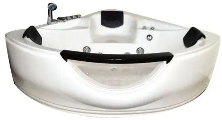 White Acrylic Jacuzzi Bathtub, Shape : Triangle