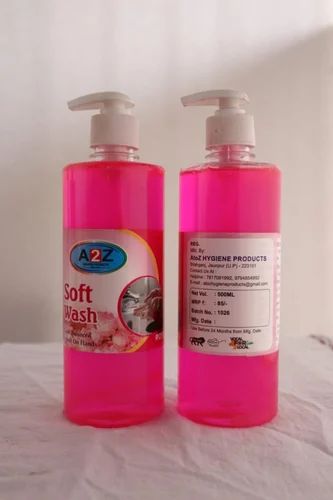 500ml Soft Pink Liquid Hand Wash, Packaging Type : Pump Bottle