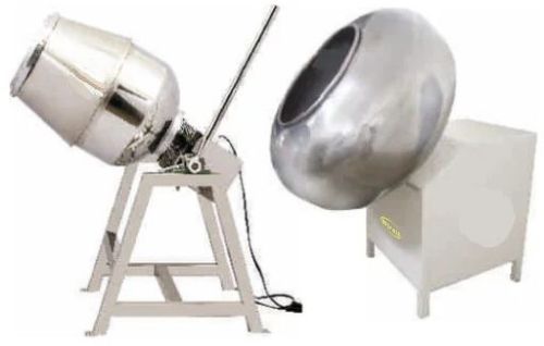 Polished Stainless Steel Electric Namkeen Coating Machine, Phase : Single Phase