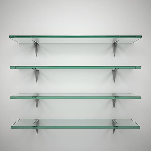 Badri Glass Mart Glass Shelf for Home, Shop, Office, Restaurant, Gym