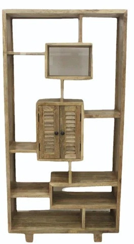 Rectangular Wooden Bookshelf, Color : Brown