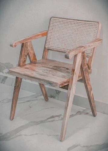 Wooden Rattan Cane Chair For Hotel, Home