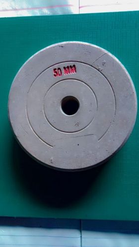 Smooth Finish Concrete 50mm Round Concert Cover Block, Color : Grey