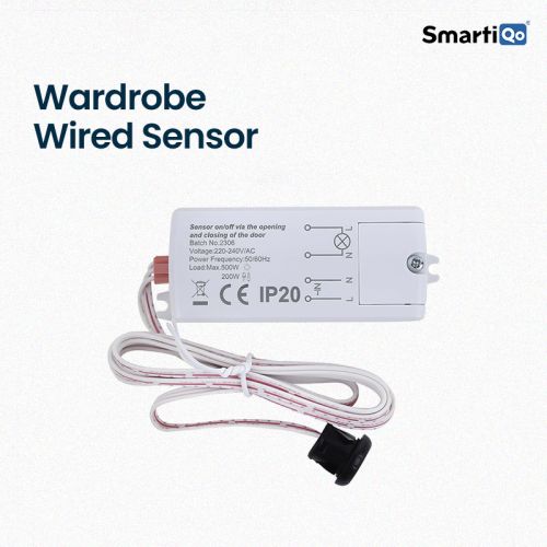 Electric SmartiQo Wired Sensor, Color : White