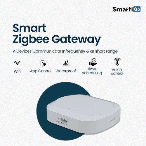 SmartiQo Zigbee Gateway Hub, Color : White