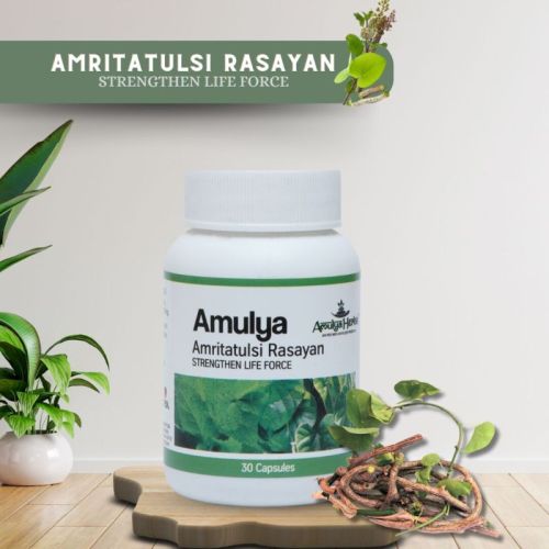 Amulya Amritatulsi Rasayan Capsules For Helpful Against Fever