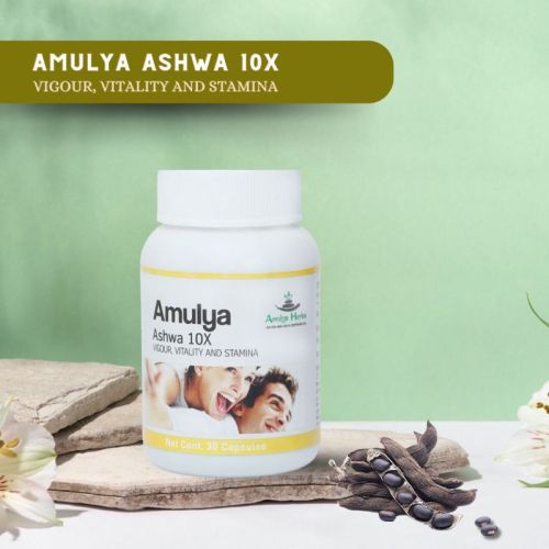 Amulya Herbs Ashwa Capsules, Packaging Type : Droper