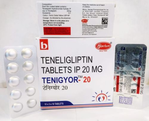 Tenegyor Teneligliptin 20mgTablets, Packaging Type : 20x10