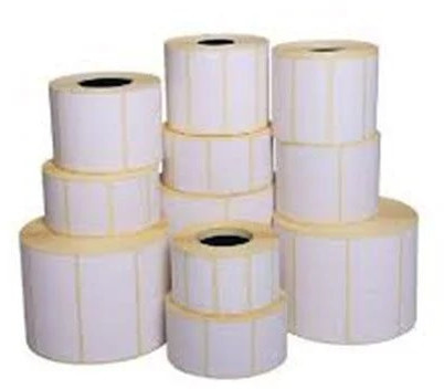 Glossy Paper Plain Barcode Labels For Industrial