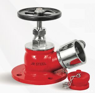 JR Steel Fire Hydrant Landing Valve, Color : Red