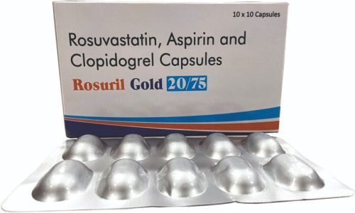 Rosuril Gold (20/75) Capsule, Packaging Size : 10X10 Pack