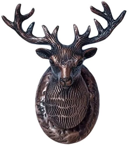 Chrome Deer Iron Door Knocker