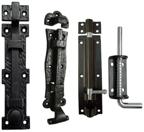 Iron Door Bolt, Color : Black