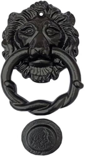 Lion Black Antique Iron Door Knocker