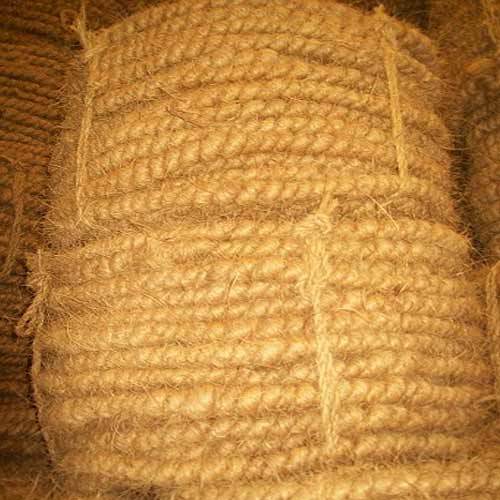 Plain Jute Curled Coir Rope For Binding Pulling