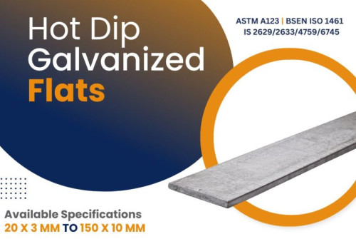 GI Flat Bar For Construction, High Way, Industry, Tunnel