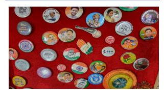 Plastic Printed Round Election Badges, Color : Multicolor