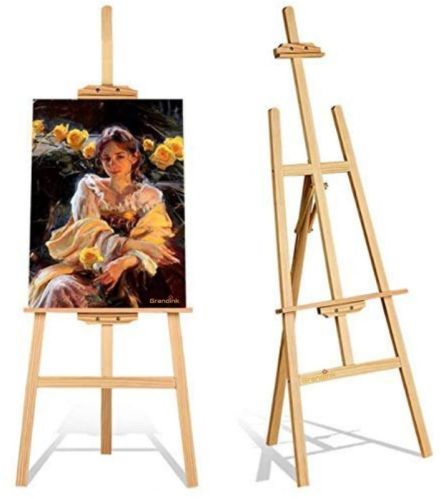 Polished Wooden Easel Stand For Home, Industrial