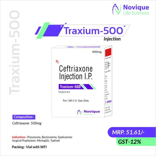 Ceftriaxone 500 Mg Injection For Pharmaceuticals, Clinical, Hospital