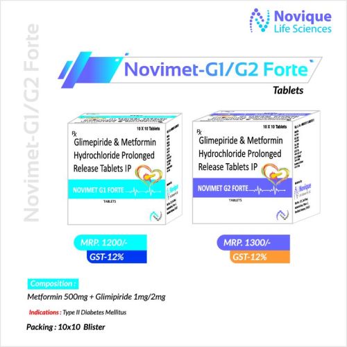 Metformin 1000 Mg + Glimipiride Tablets For Clinical, Hospital