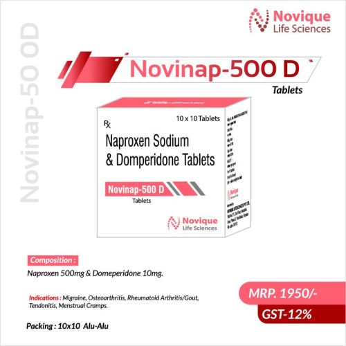 Naproxen 500mg & Domeperidone 10mg. For Treatment Of Fever Pain