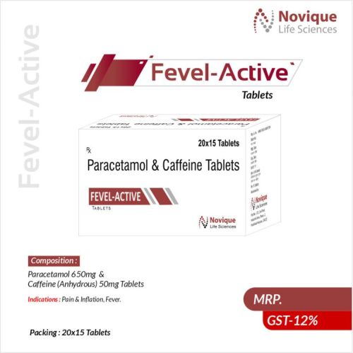 Paracetamol 650 Mg + Caffene 50mg, Medicine Type : Pharmaceutical