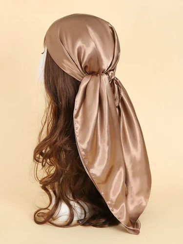 Plain Women Satin Head Scarf, Gender : Female