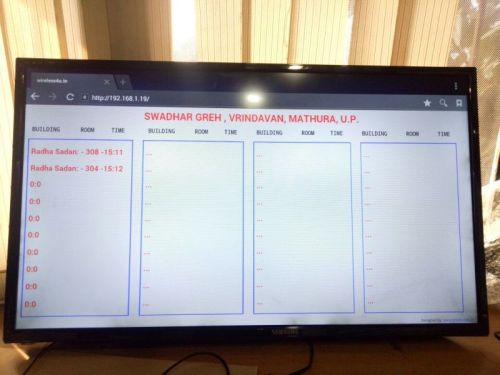 Call Bell System With Display On LED / LCD TV