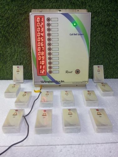 Wireless Call Bell System For 12 User