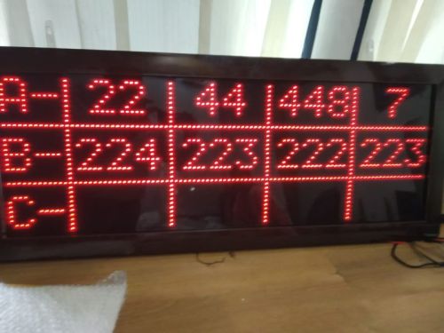 Wireless Token Number Display For 4 Counter
