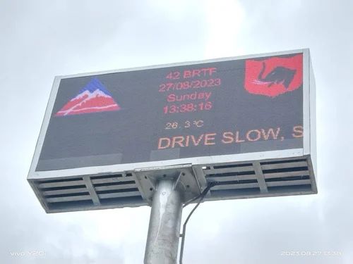 Aluminium LED Variable Message Sign Board, Color : Silver, Customize