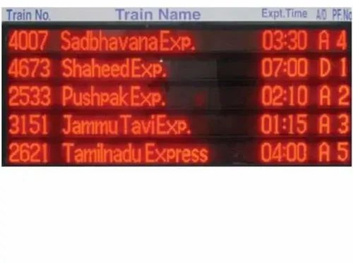 Hlb LED Passenger Information Display Board, Color : Red