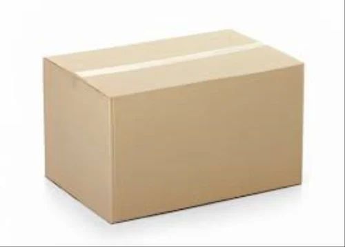 Rectangular Plain Corrugated Box, Color : Brown