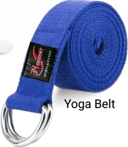 34ENERGY Cotton Yoga Belt, Color : Blue