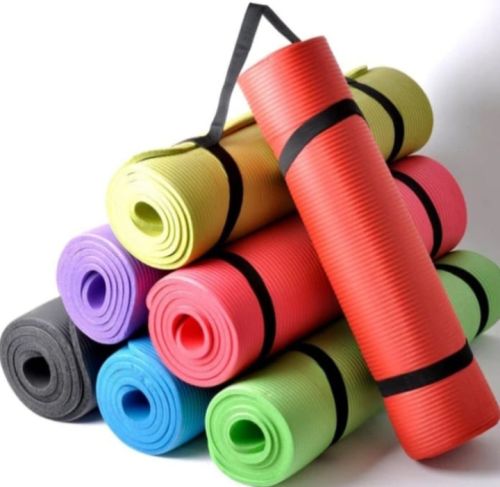 RELIABLE Rubber Yoga Mat, Shape : Rectangle