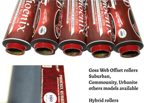 Goss Urbanite Printing Machine Rubber Rollers Set