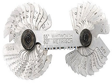 Kirti Ndt Stainless Steel Thread Pitch Gauge, Color : Silver