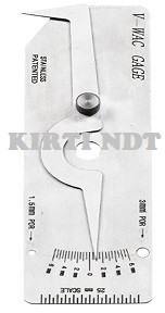Coated Stainless Steel V Wac Welding Gauge, Color : Shiny-silver, Silver