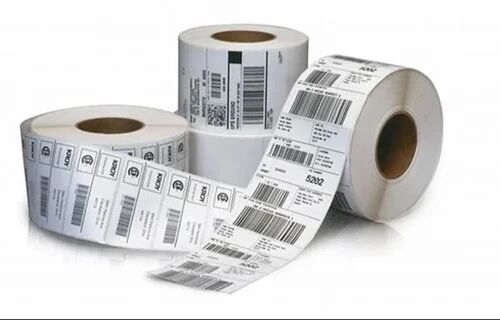 Paper Printed Barcode Label, Color : White