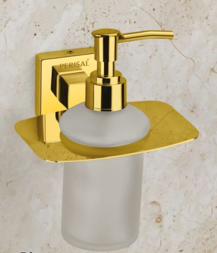 Perisal Stainless Steel Mostera Gold Soap Dispenser For Bathroom