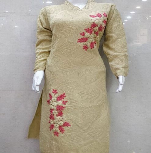 Printed Ladies Woolen Kurti, Age Group : Adults