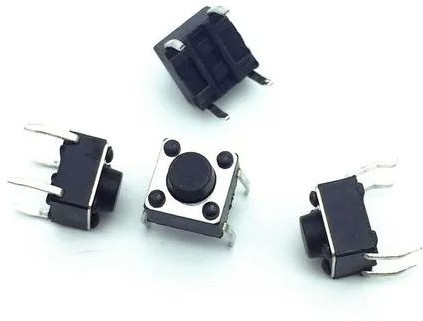 ABS 12V DC Tact Switch, Mounting Type : DIP