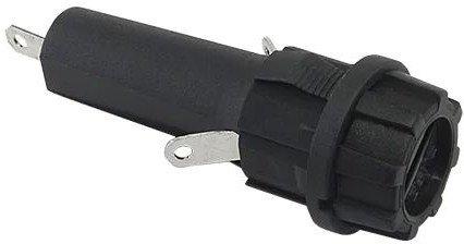 Plastic FH-6S Fuse Holder, Color : Black