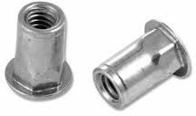 Polished Insert Nut, Color : Silver