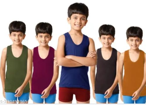 Plain Cotton Kanchan Kids Vest, Color : Multicolor, Multicolor