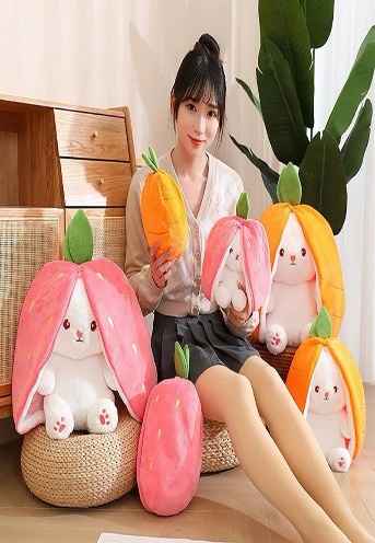 25 Cm Rabbit Stuffed Toy For Interior Decor, Kids Playing