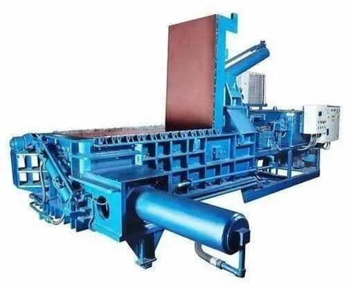 Color Coated Mild Steel Hydraulic Baling Press Machine For Industrial
