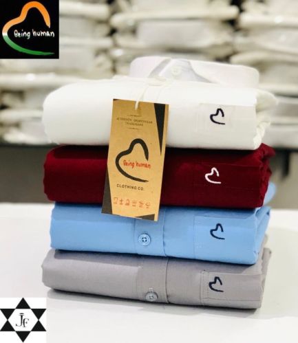 Simple Collar Neck Mens Cotton Shirts, Speciality : Eco-Friendly